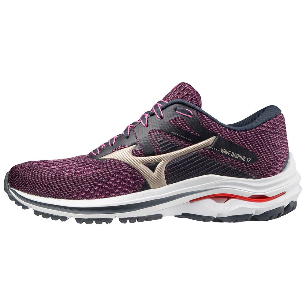 Mizuno Women's Wave Inspire 17 Running Shoes Purple/White (411310-KNX)